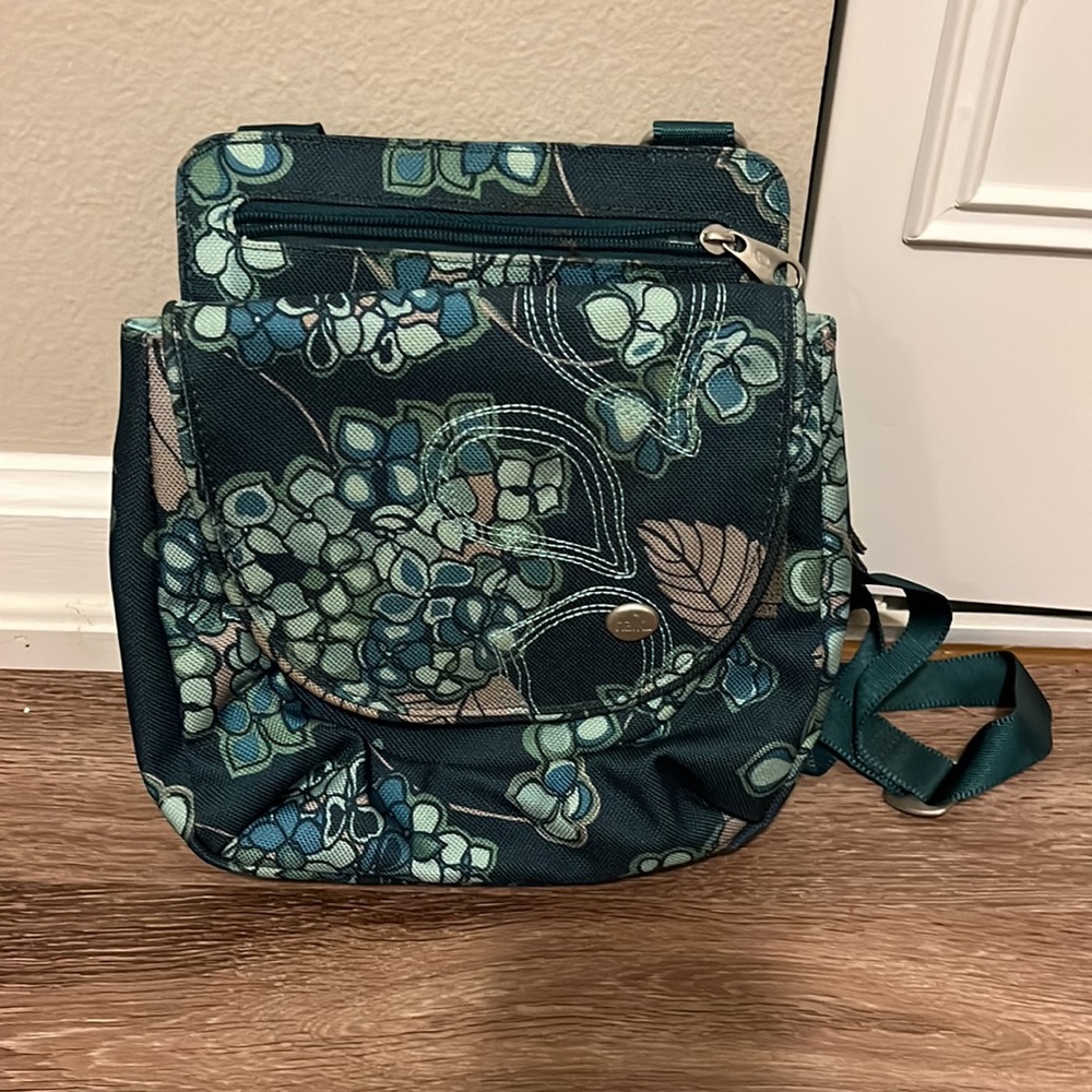 Green and turquoise purse